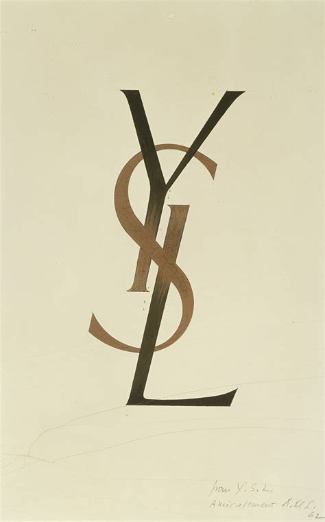 The monogram of Saint Laurent 